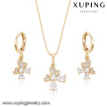 63954 Xuping novo projetado italiano banhado a ouro conjuntos de jóias